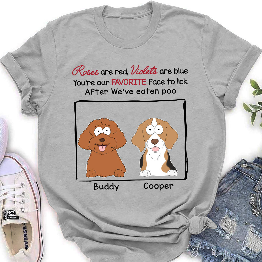 After Eaten Poo - Personalized Custom Women T-shirt