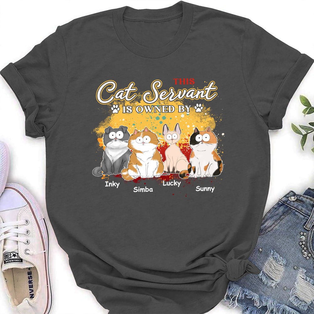 This Cat Servant - Personalized Custom Women's T-shirt
