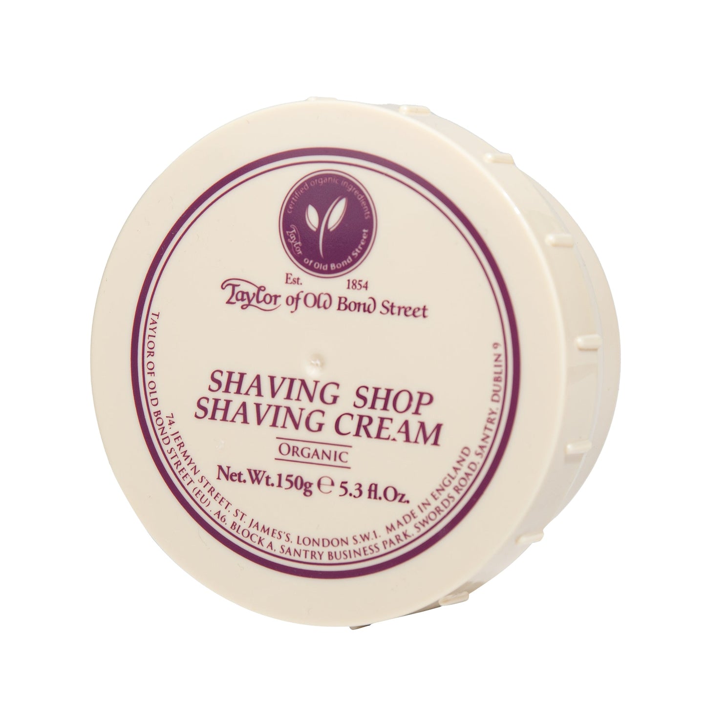 Taylor of Old Bond Street Organic Shaving Soap Scented Cream (150 g) #10084675