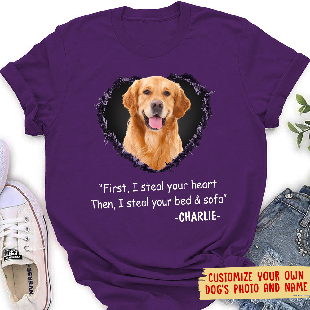 Steal Your Heart - Personalized Custom Photo Women's T-shirt
