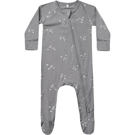 Quincy Mae Bamboo Zip Footie | Flock