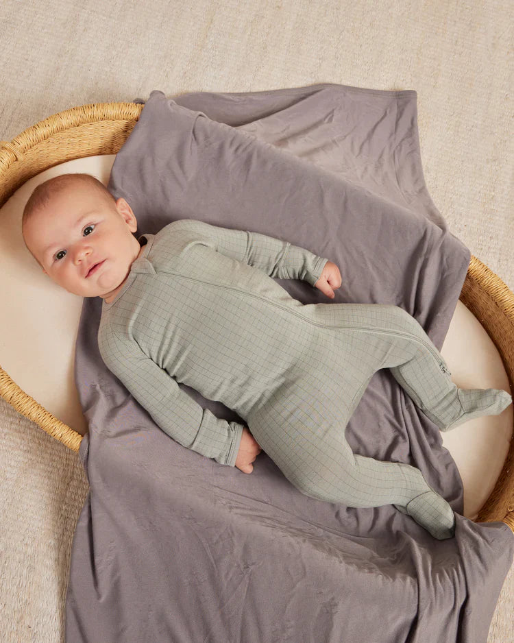 Quincy Mae - Bamboo Zip Footie || Grid