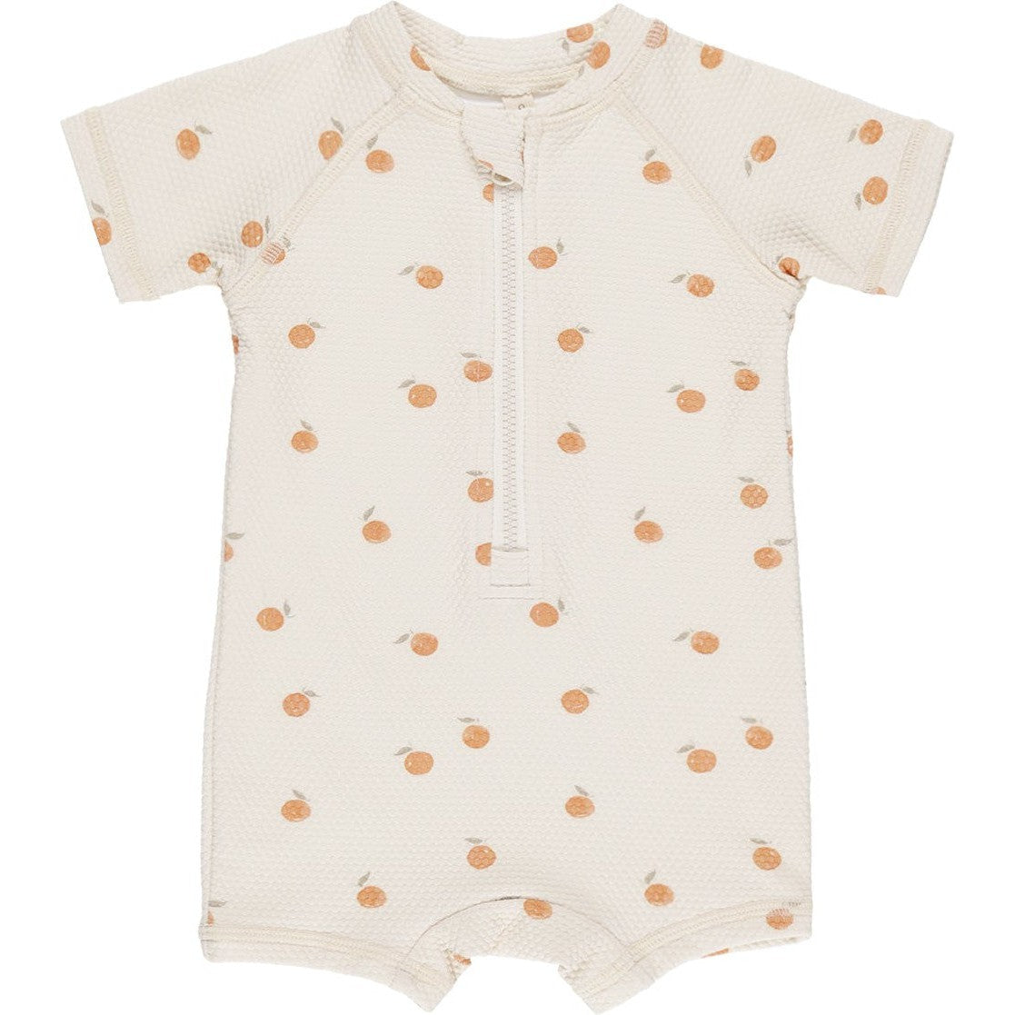 Quincy Mae Zip Rashguard One-Piece | Oranges