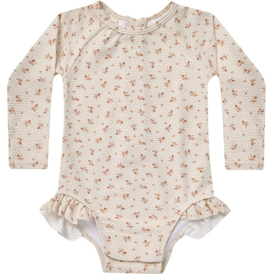 Quincy Mae Olivia Rashguard One-Piece | Clay Ditsy