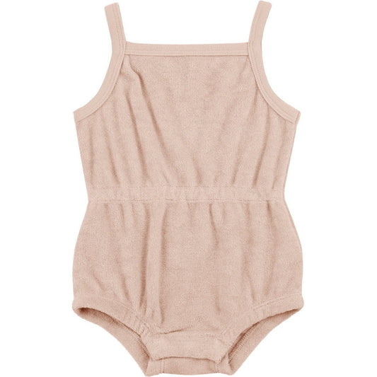 Quincy Mae Terry Cinch Romper | Blush