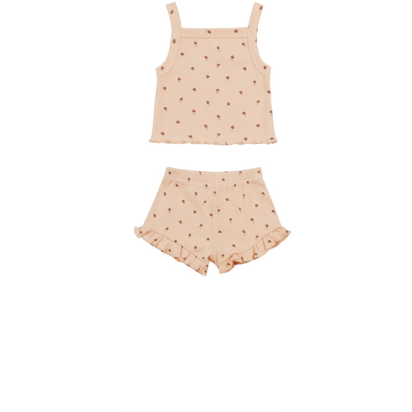 Quincy Mae Evie Tank + Shortie Set | Strawberries