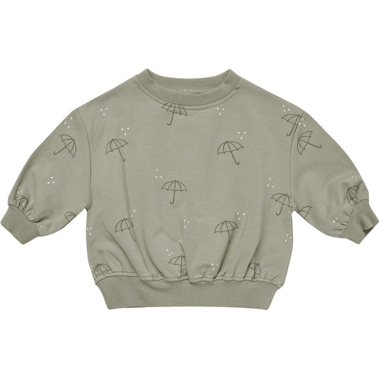 Quincy Mae Relaxed Fleece Sweatshirt || Umbrellas