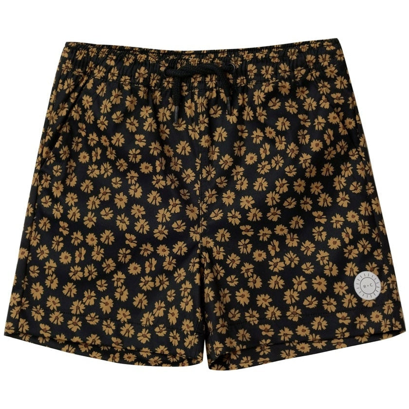Rylee + Cru Boys Boardshort | Black Floral