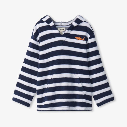 Hatley Deep Sea Stripes Terry Pull Over Hoodie