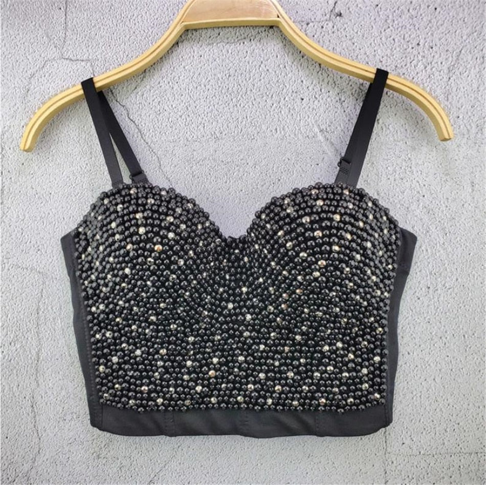 Pearls Crop Top
