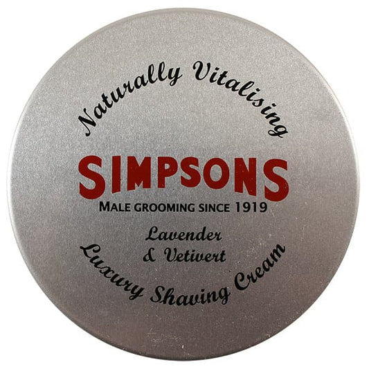 Simpsons Lavender & Vetivert Shaving Cream (4.2oz)