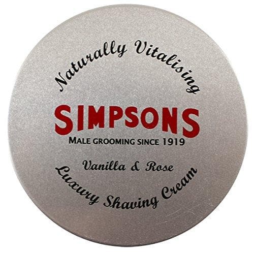 Simpsons Vanilla & Rose Shaving Cream (4.2oz)