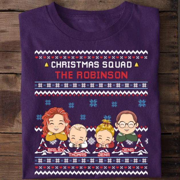 Family Squad - Personalized Custom Unisex T-shirt
