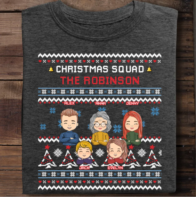 Family Squad - Personalized Custom Unisex T-shirt