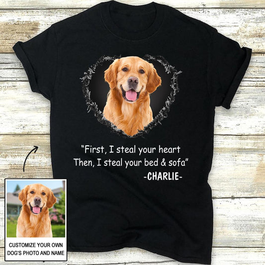 Steal Your Heart - Personalized Custom Photo Women's T-shirt
