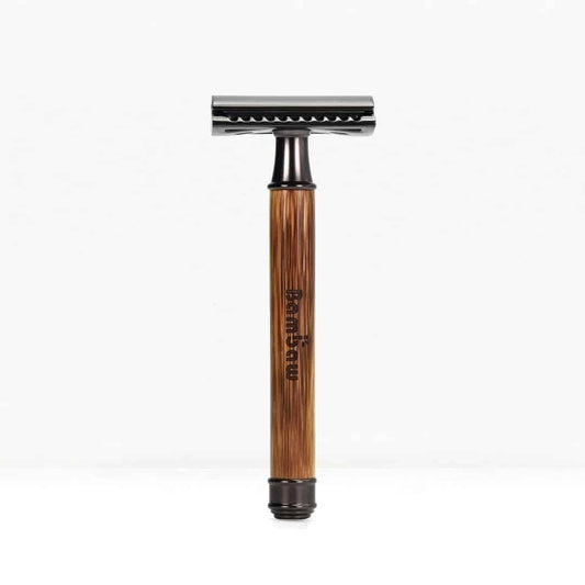 Slim Bamboo Safety Razor - Dark