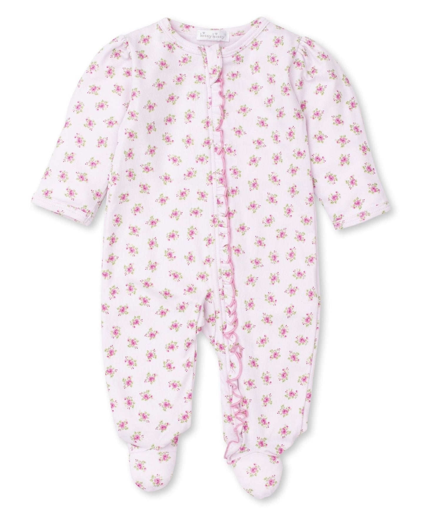 Belle rose Zip Footie