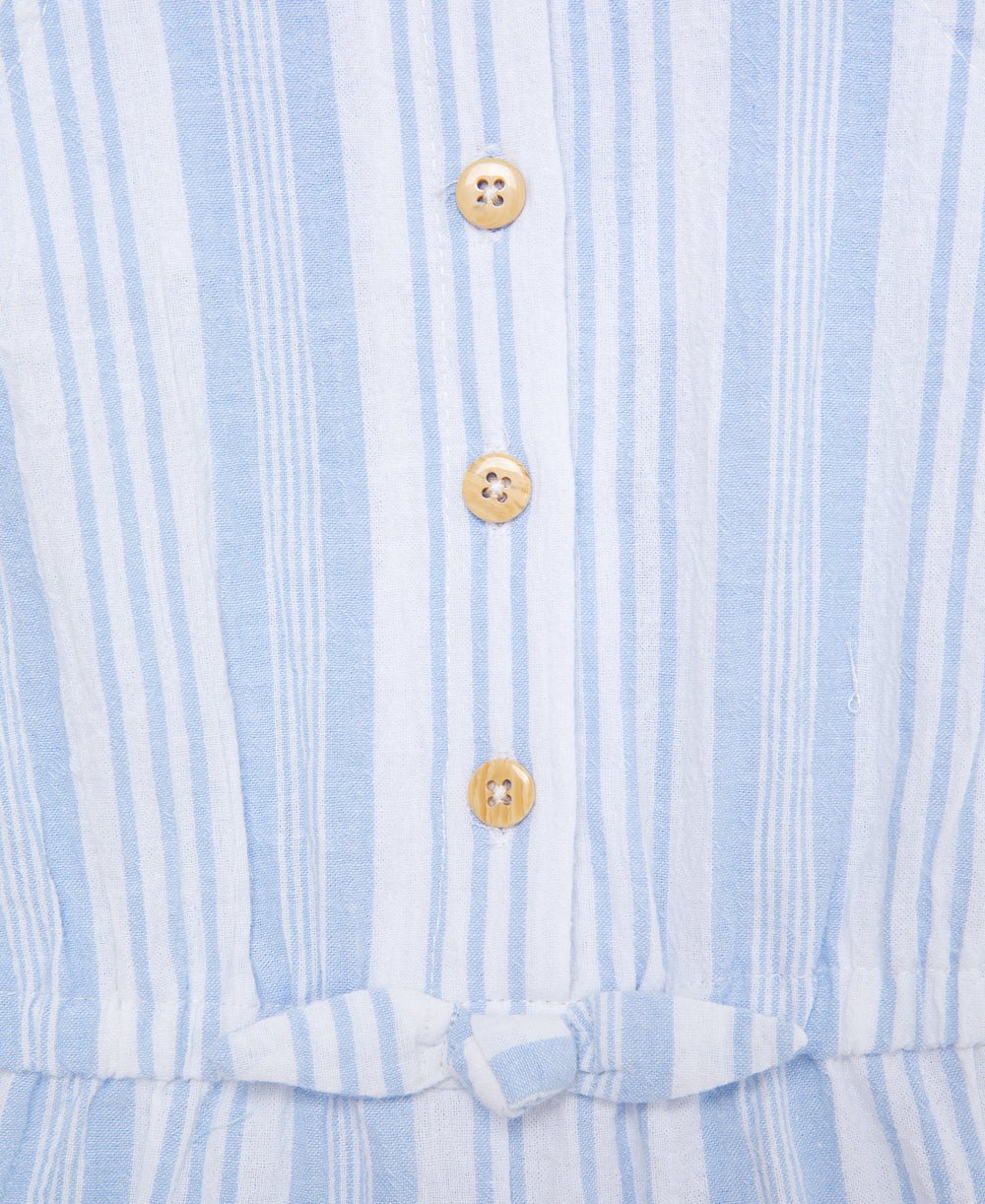 Blue Stripe Woven Romper