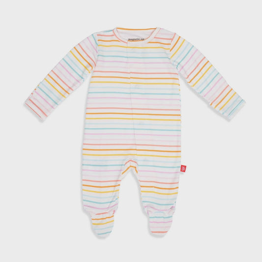 Candy Stripe Magnetic Footie