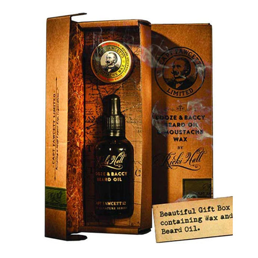 Captain Fawcett's Ricki Hall's Gift Box (Wax & Beard Oil)