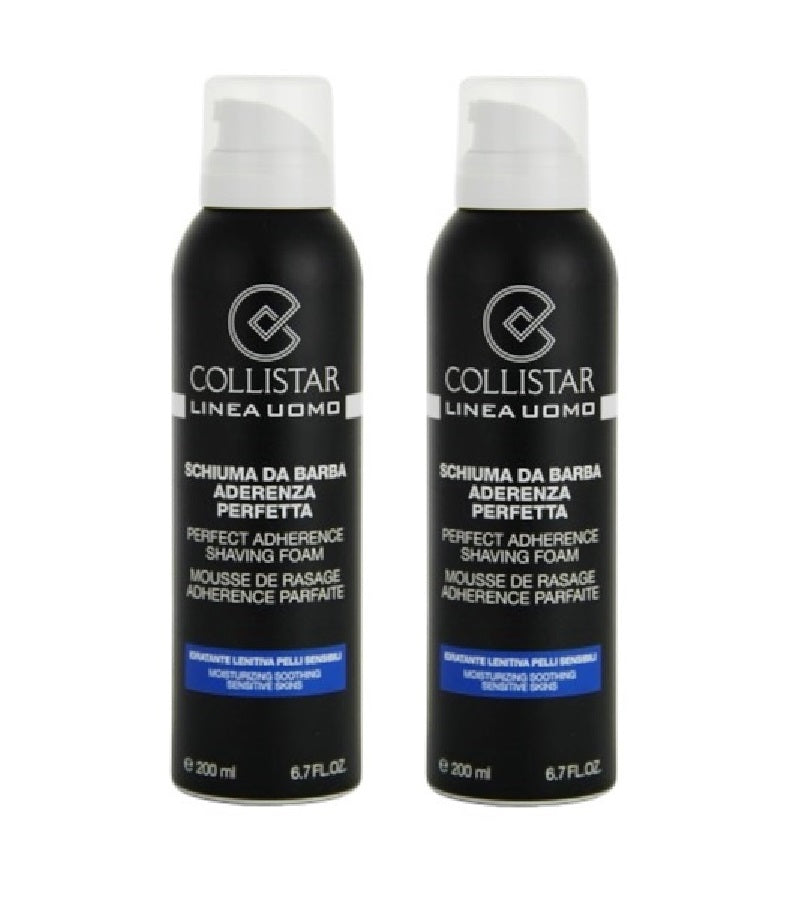 2xPack Collistar Man Shaving Foam for Sensitive Skin - 400 ml