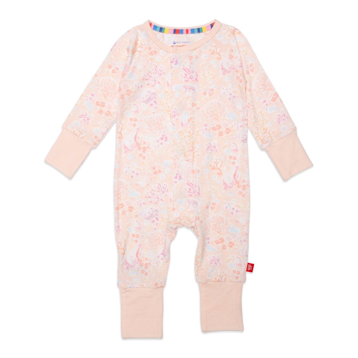Coral Floral Magnetic Convertible Coverall