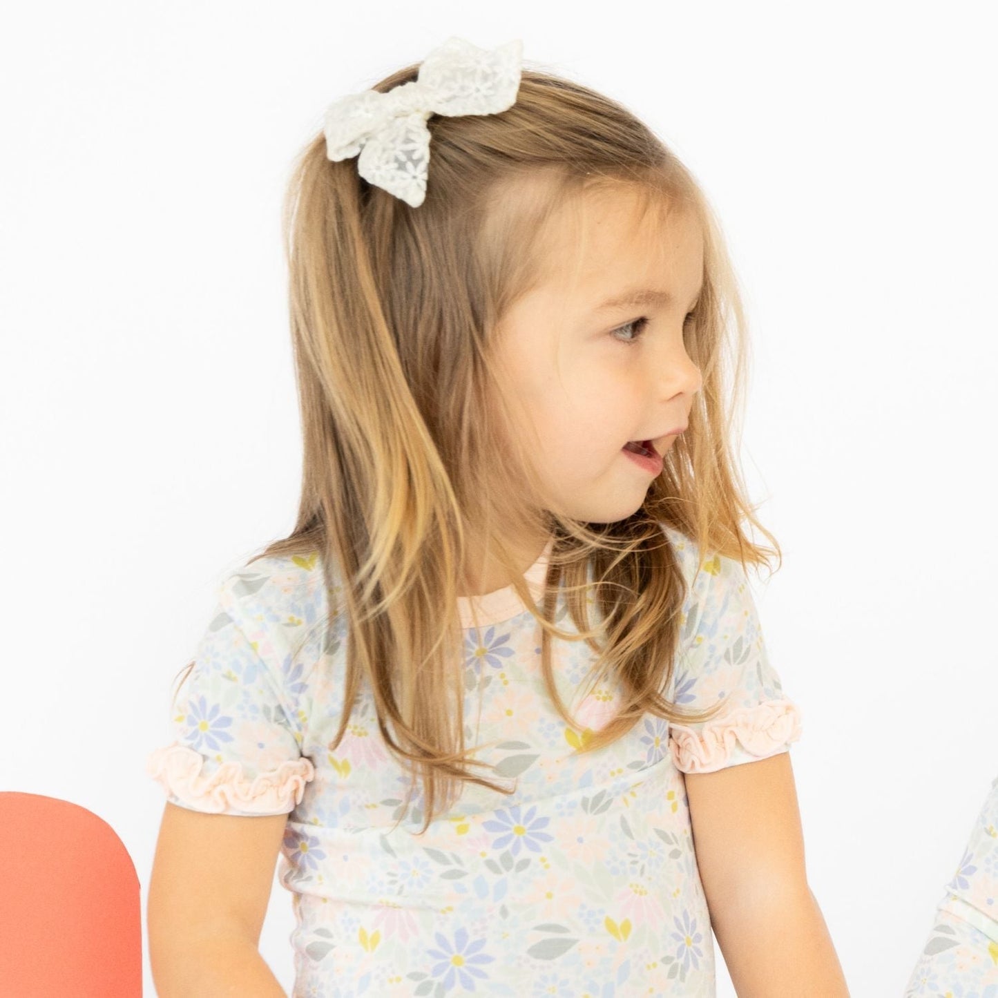 Magnetic Me Darby Modal Magnetic No Drama Pajama Shortie Set With Ruffles