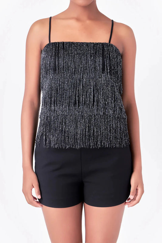 Fringe Tiered Top