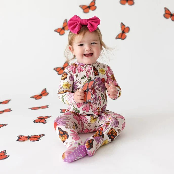 Kaavia Footie Ruffled Zippered