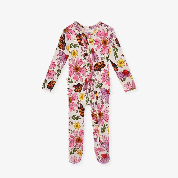 Kaavia Footie Ruffled Zippered