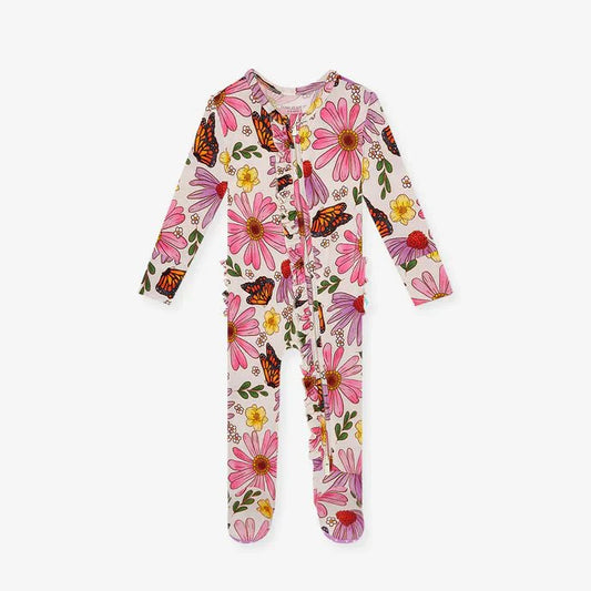 Kaavia Footie Ruffled Zippered