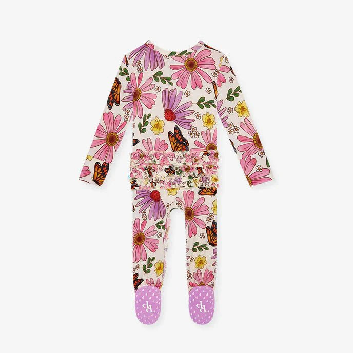 Kaavia Footie Ruffled Zippered