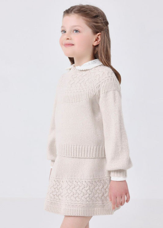 Knit Skirt & Sweater Set