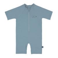 Lassig Short Sleeve Sunsuit Penguin Niagara Blue
