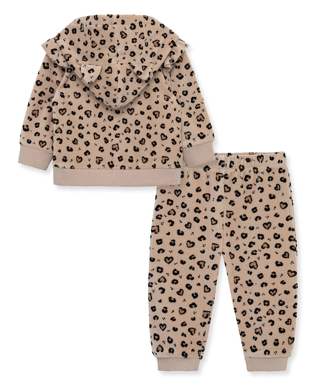 Leopard 2Pc Hoodie Set