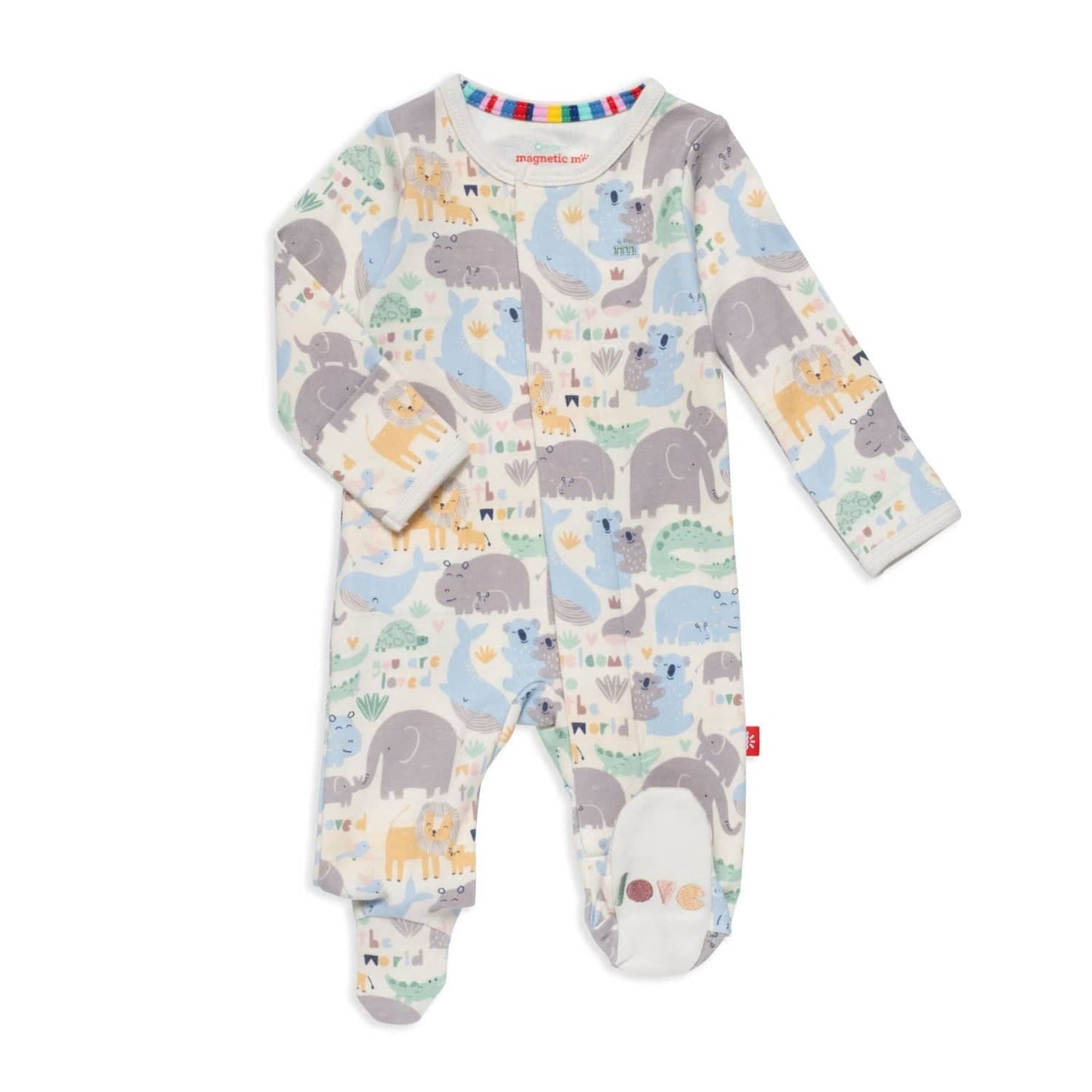 Magnetic Me Little Lovin Organic Cotton Magnetic Parent Favorite Footie