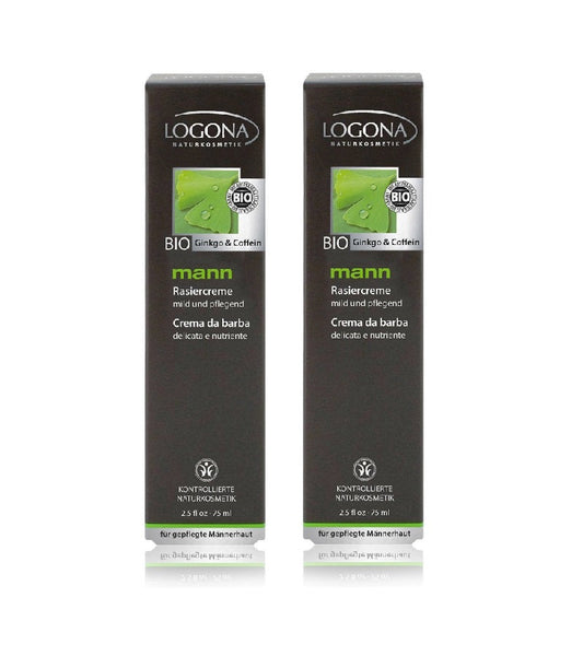 2xPack Logona Man Shaving Cream - 150 ml