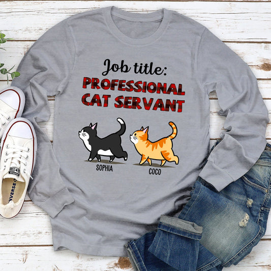 Professional Cat Servant - Personalized Custom Long Sleeve T-shirt