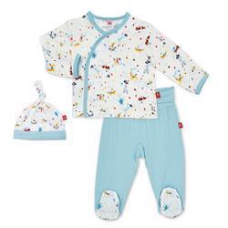 Magnetic Me Blue Carnivale Modal Kimono Set