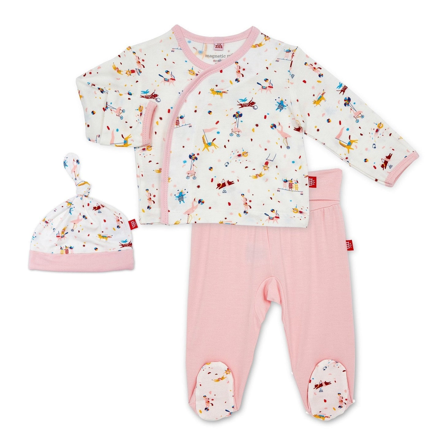 Magnetic Me Pink Carnivale Modal Kimono Set