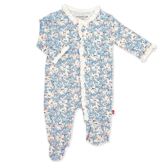 Magnetic Me Somebunny Floral Modal Footie