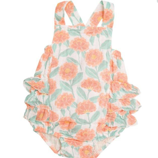 Marigold Garden Ruffle Sunsuit