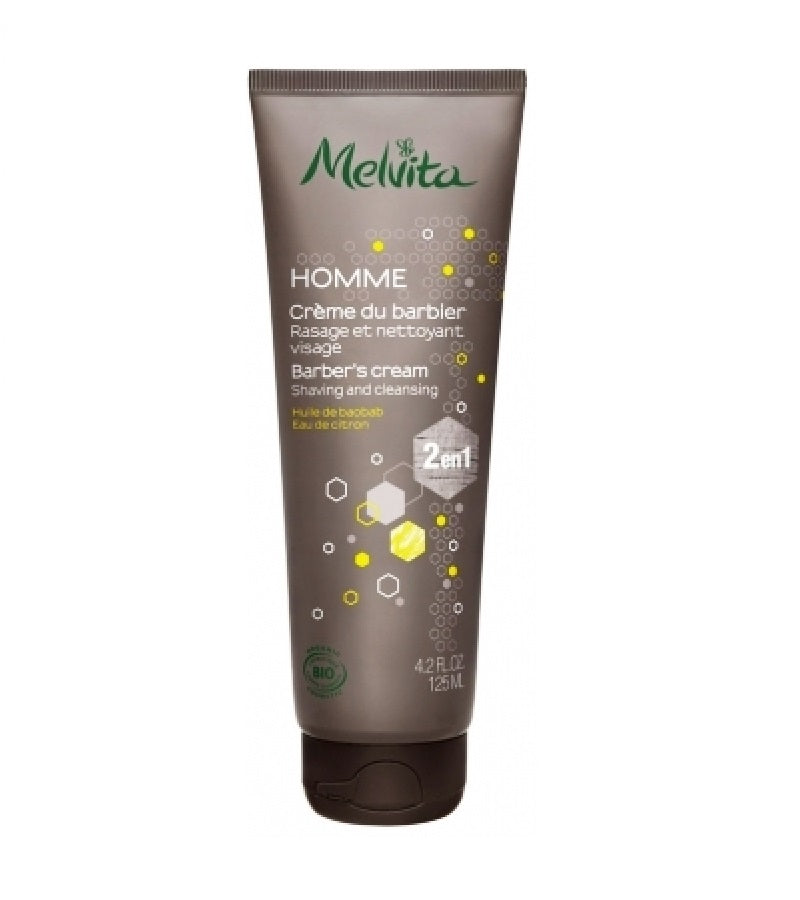 MELVITA MEN'S 2-IN-1 BARBER'S SHAVING CREAM - 125 ml