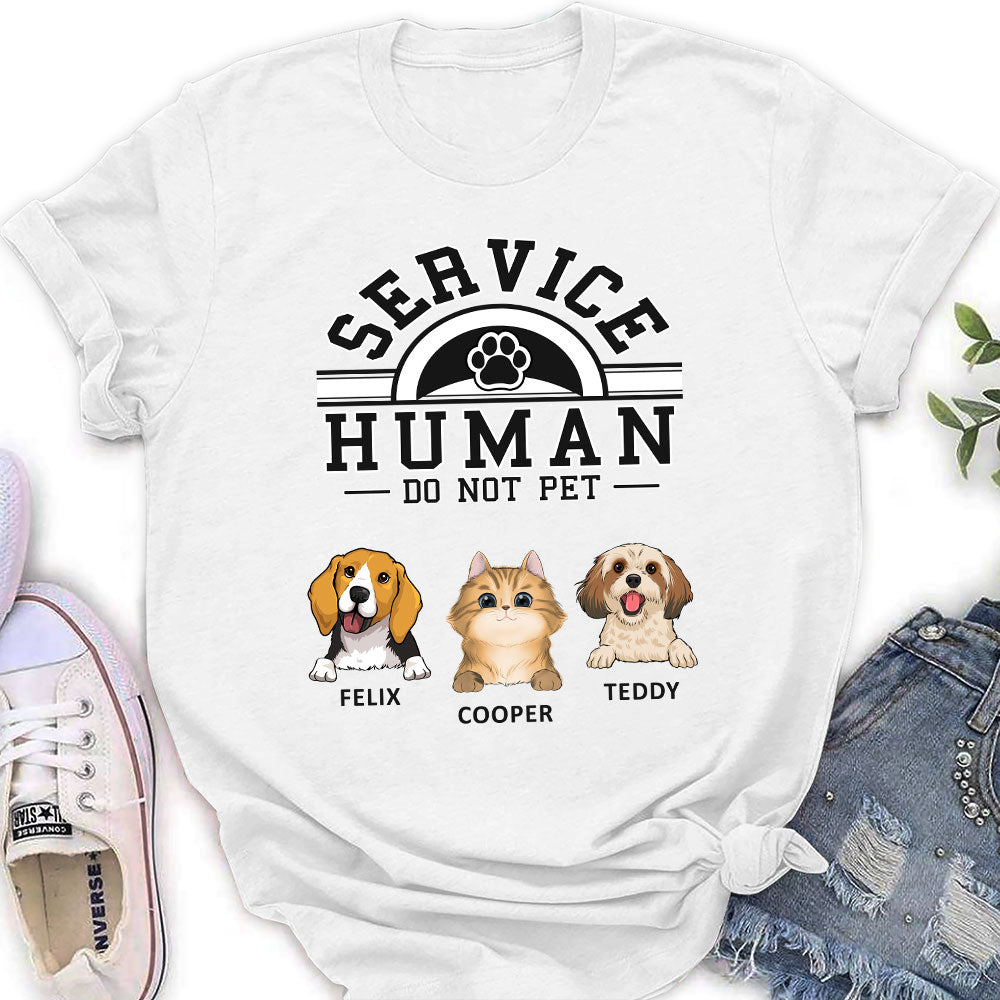 Pet Service Human Logo - Personalized Custom Women's T-shirt