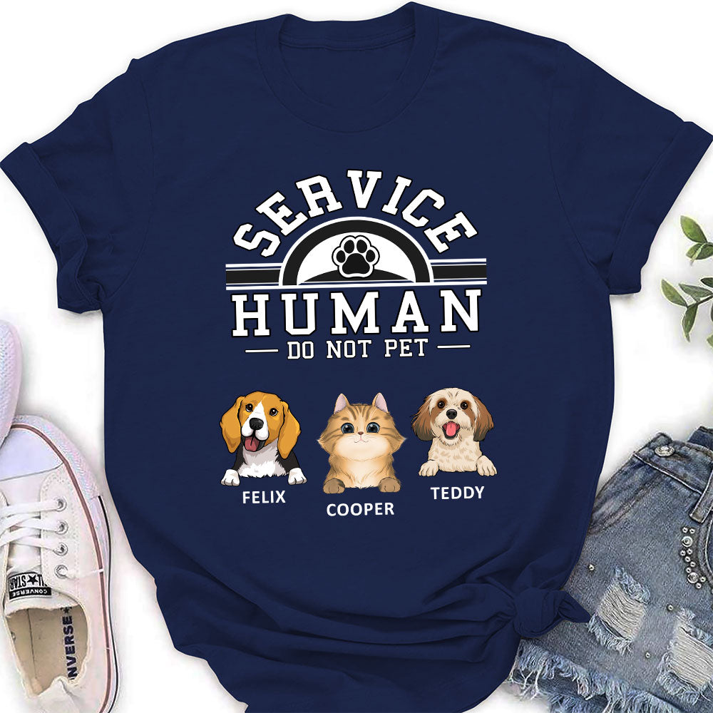 Pet Service Human Logo - Personalized Custom Women's T-shirt