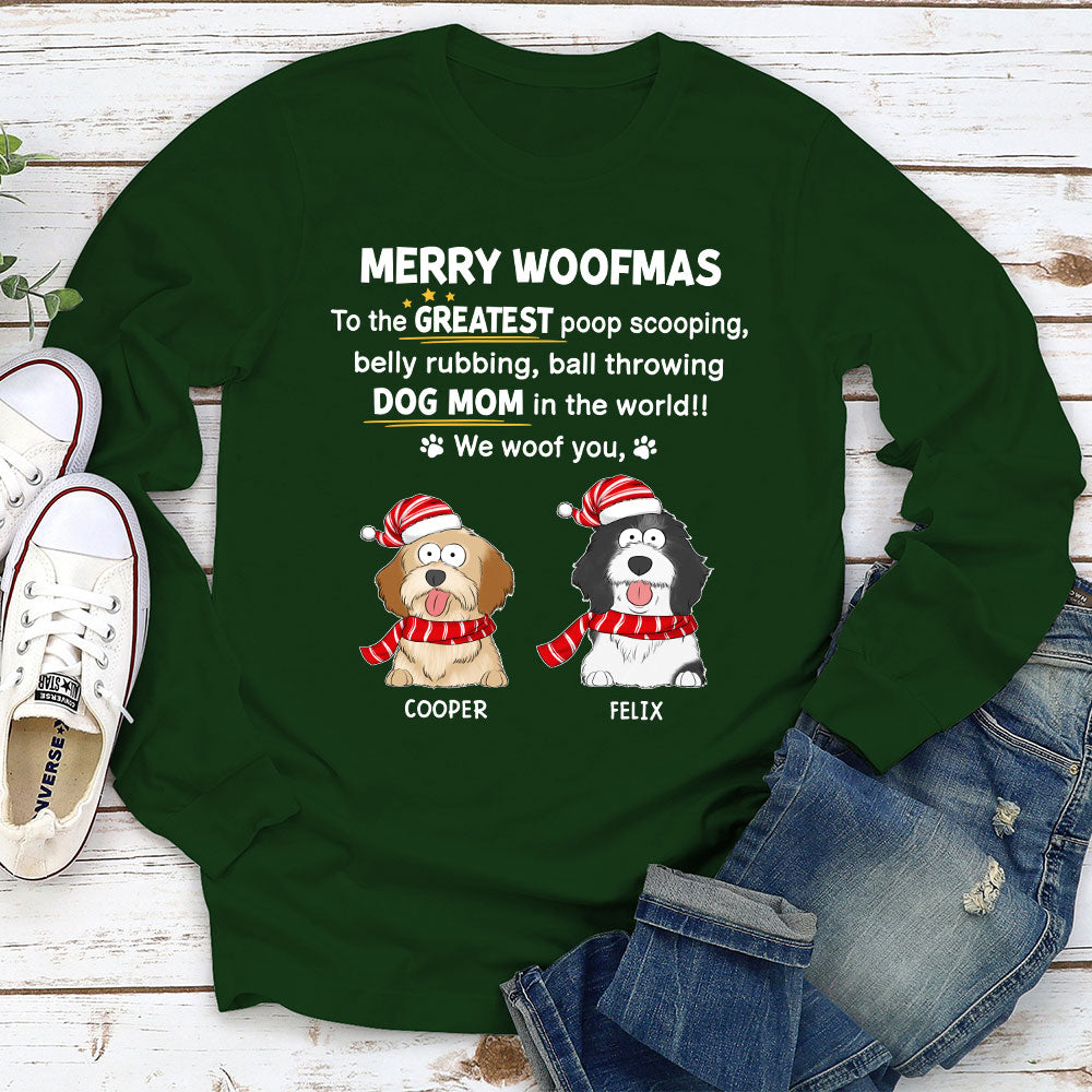 Greatest Woofmas - Personalized Custom Long Sleeve T-shirt