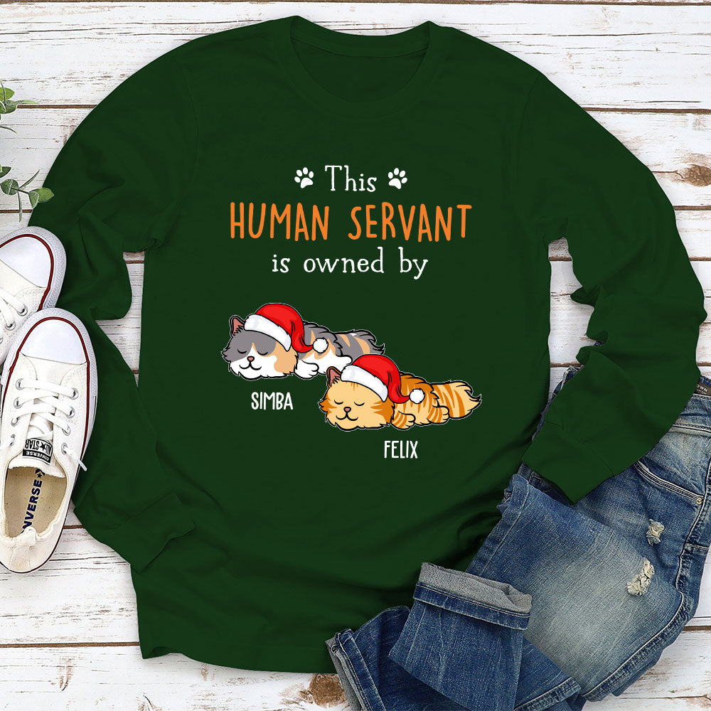 Servant Owned By - Personalized Custom Long Sleeve T-shirt