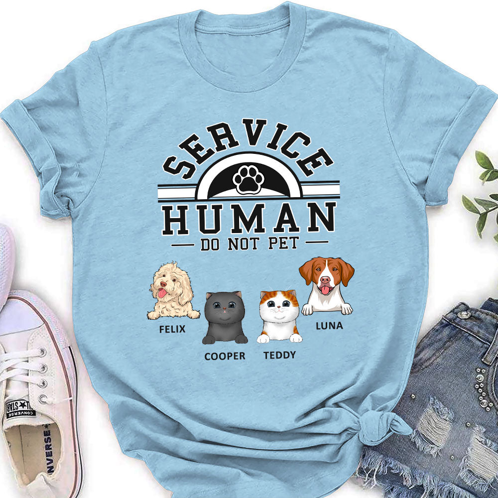 Pet Service Human Logo - Personalized Custom Women's T-shirt
