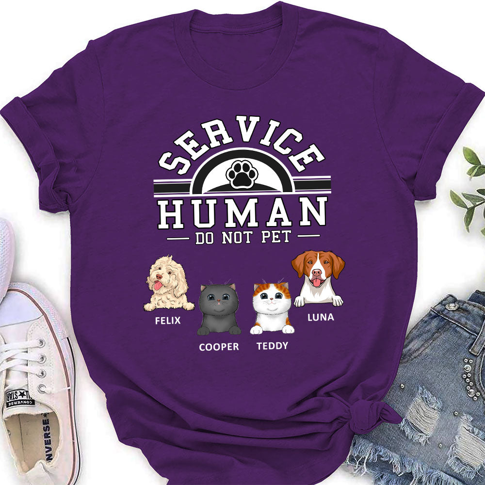 Pet Service Human Logo - Personalized Custom Women's T-shirt