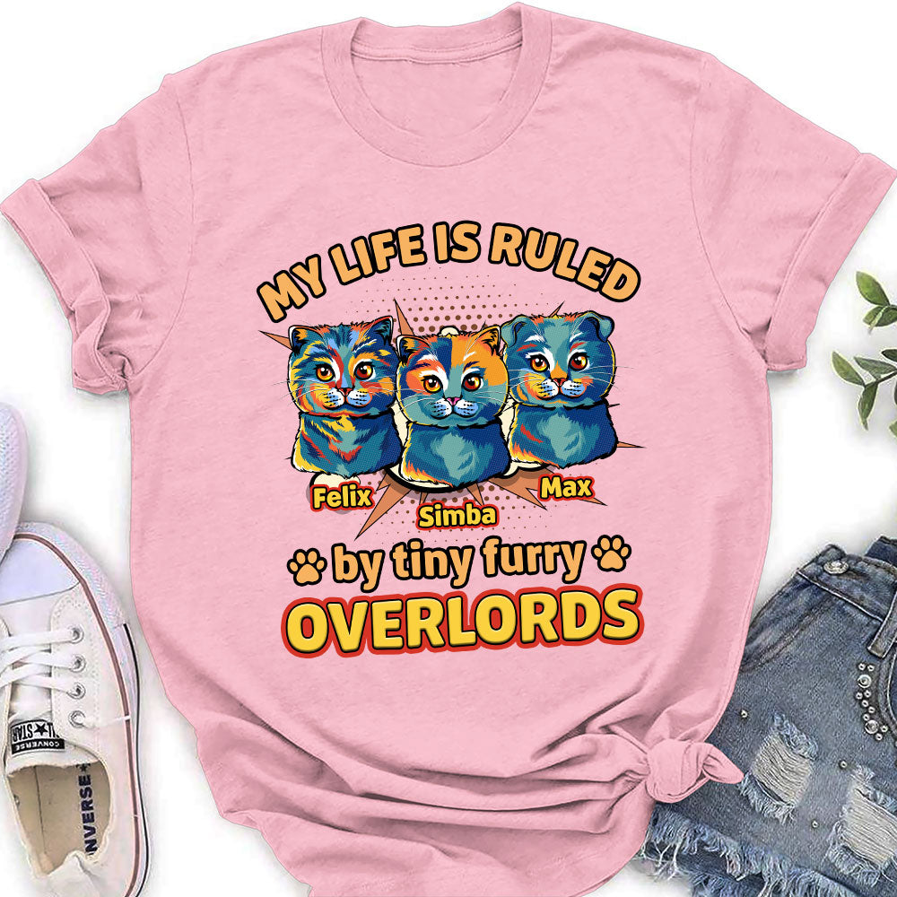 Pop Art Ruled By Cats - Personalized Custom Women's T-shirt